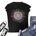 thumbnail image 4 of Women's T-Shirts Basic Tops Oversized Loose Short Sleeve Sunflower Print Summer Lightweight Outfits Clothes 2025, 4 of 4