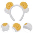 thumbnail image 3 of EeaseMX Shofar amarillo Aros para el cabello Diadema decorativa Adorables Ovejas Cuerno Bandas para el cabello Orejas de oveja lindas Aros para la cabeza Favores de fiesta Suministros Decoraciones, 3 of 8