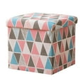 thumbnail image 2 of simhoa Pouf de Rangement Pliant en Coton et Lin Cube Repose-Pieds Siège Tabouret Table Basse Banc A, 2 of 8