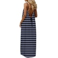 thumbnail image 5 of PNTUTB Summer Women's Fashion Striped Casual Loose Comfortable Sleeveless Backless Spaghetti Strap Maxi Dress, 5 of 6