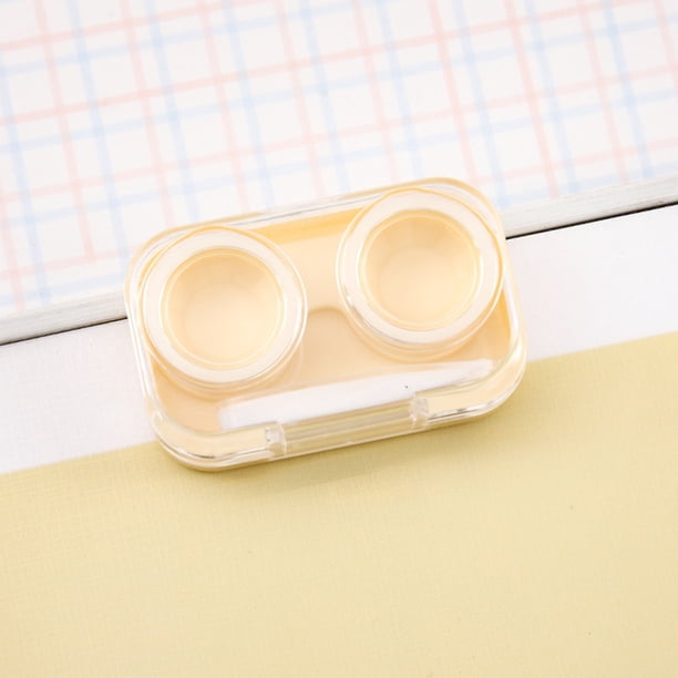 Estuche para Lentes de Contacto, Portátil y Elegante, para Viajes, Compacto y para Uso Diario y de Viaje.