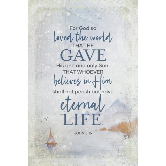 Dexsa For God So Loved Wood Plaque 6x9