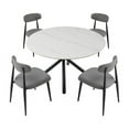 thumbnail image 2 of Dining Chairs set of 4, Upholstered Chairs with Metal Legs for Kitchen Dining Room, Grey, 2 of 7