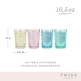 thumbnail image 4 of Twine Embossed Tumblers, Acrylic Drinking Glasses 16 oz Set of 4 Multicolor, 4 of 9