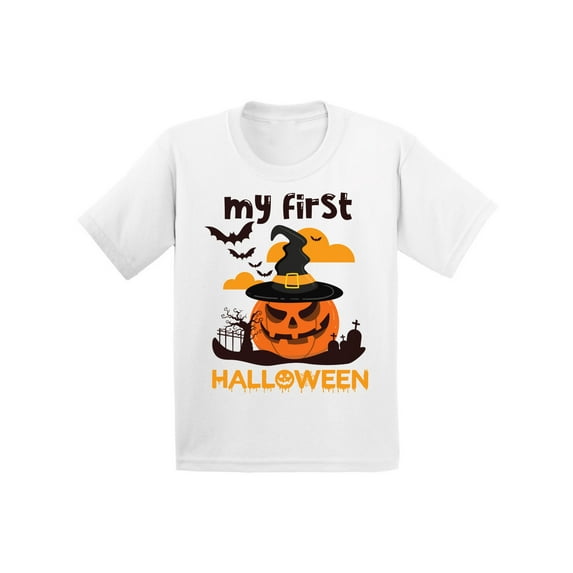 Awkward Styles Pumpkin T-Shirt My First Halloween Baby Shirt