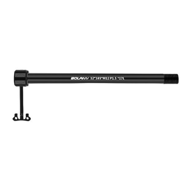 Accesorio de reemplazo de brocheta de eje pasante de bicicleta, pieza alta de aleación de aluminio 12 cm x 165 cm