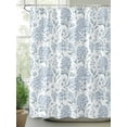 thumbnail image 2 of Shower Curtain Blue Hydrangea Bathroom Curtains with Hooks, Waterproof Fabric Spring Floral Leaf Bath Shower Curtains Set for Bathroom Bathtubs Decor 72x72 Inch, 2 of 8