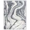thumbnail image 2 of Safavieh Hi-Lo Hiren Abstract Shag Area Rug, Gray/Light Gray, 9' x 12', 2 of 9