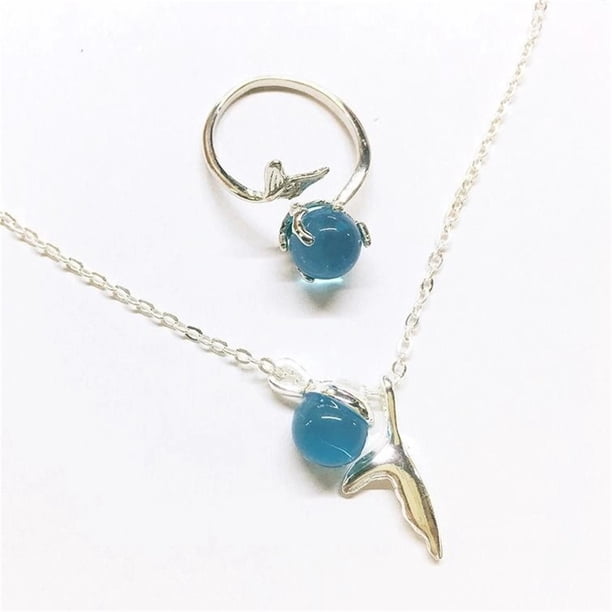 Cadeau Anniversaire Princesse Ensemble Bijoux Sirène 6 Pièces Pour Fille - Couronne, Collier, Bracelet, Boucles D'oreilles, Bague Couronne Collier Bracelet Cadeau Anniversaire Princesse Ensemble Bijoux Sirène 6 Pièces Pour Fille - Couronne, Collier, Bracelet, Boucles D'oreilles, Bague Couronne Collier Bracelet