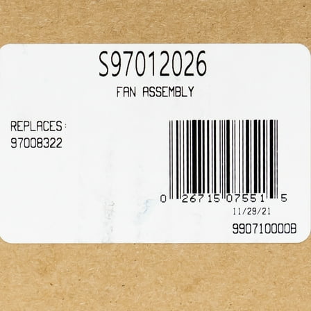 Broan Nutone Fan Assembly for Broan Nutone 688 Ventilation Fan, Silver