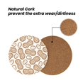 thumbnail image 4 of Xecao Peanuts7 for MDF Cork Coaster 4 Pcs,Drink Coasters,Suit for House Warming Gifts New Home ,Coffee Table Decor-Round Shape, 4 of 7