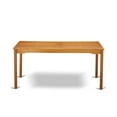 thumbnail image 3 of BCMTRNA Rectangular Terrace Acacia wood Dining Table - Natural Oil Finish- Extension butterfly leaf, 3 of 5