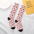 thumbnail image 4 of Daiia Sports Socks Amanita Red Mushroom Printed Novelty Crew Socks for Men Women Knee High Socks Cotton Socks Soft & Breathable Support Unisex Socks, 4 of 9
