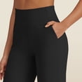 thumbnail image 4 of MLDRA Wide Leg Sweatpants Yoga Pants for Woman with Pockets High Waisted Stretch Loose Casual Lounge Pants Black, 4 of 9