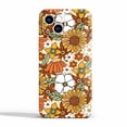 thumbnail image 1 of Retro Flowers Case Compatible with iPhone 14,Aesthetic Art Design Full Cover Protective Case, 1 of 5