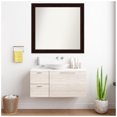 thumbnail image 7 of Amanti Art Custom Framed Wall and Bathroom Mirror (37.25 x 39.25 in.), Coffee Bean Brown Frame, 7 of 7