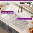 thumbnail image 6 of DeerValley DV-1K513 Fireclay 32" L x 19" W Undermount Kitchen Sink with Grid and Strainer, 6 of 14