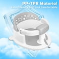thumbnail image 3 of Asiento de baño para bebés SMGZG para bebés de 6 meses o más, gris, 3 of 8