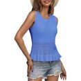 thumbnail image 2 of Women Short Sweater Vest Sleeveless Summer Bohemian Knitted Waistcoat, 2 of 4