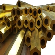 1 piece Hollow hexagonal copper tube, Outer diameter20mmx inside diameter 9mm x length495mm