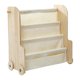 thumbnail image 4 of Estantería infantil de madera, fácil de mover, con ruedas. Práctica, ideal para guarderías y como organizador de libros para habitación de los, 4 of 9