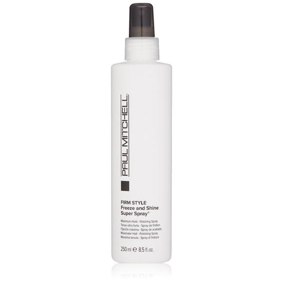 Paul Mitchell Freeze and Shine Super Hairspray, Maximum Hold, Shiny Finish Hairspray, For Coarse Hair, 8.5 fl oz