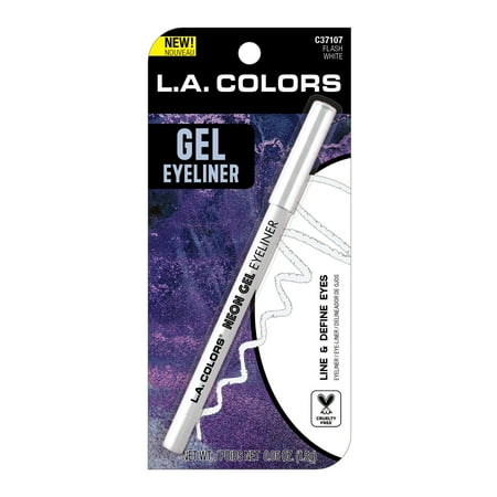 L.A. COLORS HalloQueens Gel Eyeliner, Flash White, 0.05 fl oz