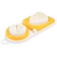 thumbnail image 2 of ZOURIH Egg Slicer with Stainless Steel Wire Egg Slicer,Multifunctional Egg Cutter for Even Slicing & Wedging,Evenly Slicing Boiled Eggs Ham Banana and Strawberry,Style 2-Yellow, 2 of 4
