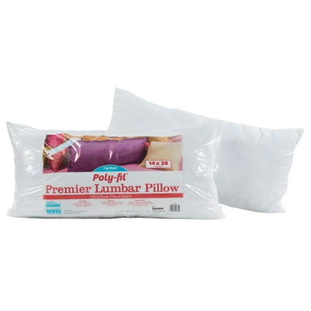 Poly Fil Premier Lumbar Pillow Insert 14 X 28 Walmart Com