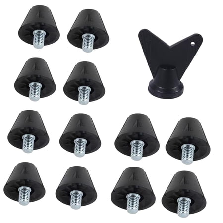 Wswqop Football Boot Spike 13mm 16mm M5 Nylon Replacement Accessories Rugby Shoes Spike Style B