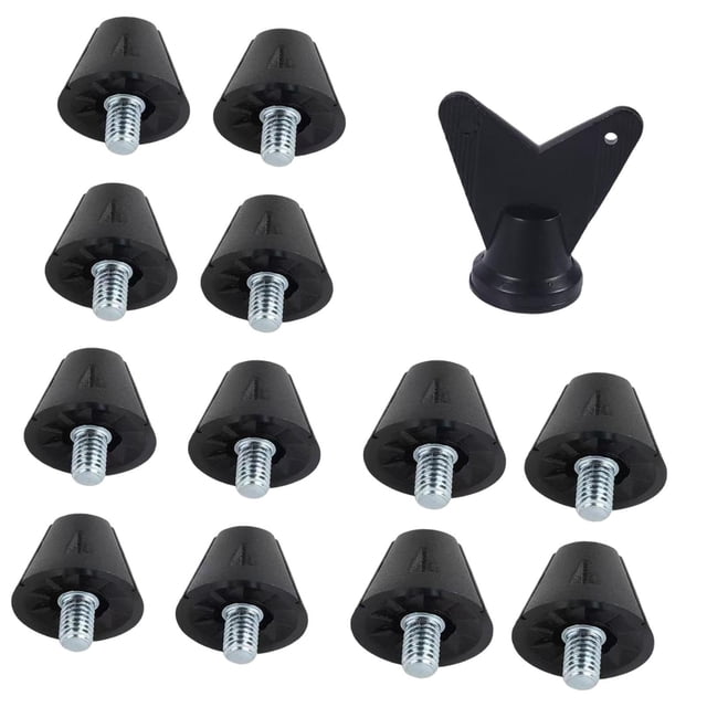 guohui Football Boot Spike 13mm 16mm M5 Nylon Replacement Accessories Rugby Shoes Spike Style B