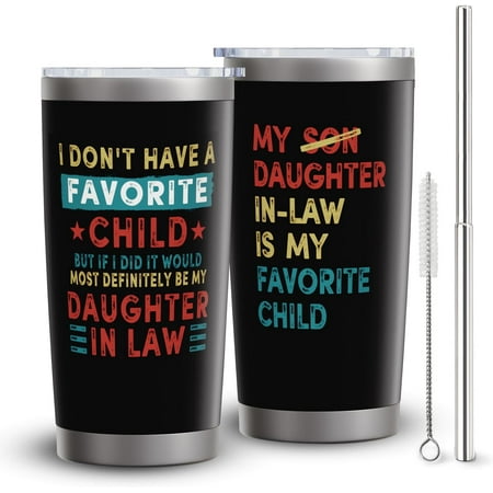 

Daugther In law Gifts|Mother In Law Gifts|Father In Law Gifts|Birthday Christmas Gifts For Daugther In law Mother In Law Father In Law|20oz Tumbler with Straw and lid Travel Mug Coffee Cup