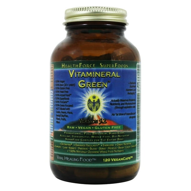 Healthforce Nutritionals Vitamineral Green Version 5 2 120 Vegetarian Capsules Walmart Com Walmart Com