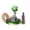 36#Green, variant on Car Air Freshener, Solar Rotating Football Perfume Diffuser with Long Lasting Fragrance Decorative Design, Car Aromatherapy Accessory for Auto Interior Halloween Gift