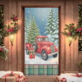 thumbnail image 6 of Red Truck Christmas Banner Snow Tree Lights for Holiday Decoration Winter Party Outdoor, 6 of 9