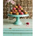 thumbnail image 2 of Now Designs Tin Cake Stand, Aqua, 2 of 7
