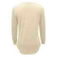 thumbnail image 5 of Fgnfyis Fashion Winter Solid Color Long Sleeve Base Women's Sweatshirt Beige S, 5 of 5