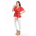 thumbnail image 2 of Blusa de encaje Roman Fashion /Juvenil, 5113 (Rojo) rojo G, 2 of 5