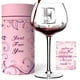 thumbnail image 1 of Copa de vino Gumry personalizada con monograma letra E 470 ml, 1 of 8