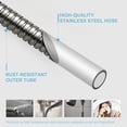 thumbnail image 3 of 1 Pce Tuyau de Douche Extra Long en Acier Inoxydable Gris Nickel de 120 Pouces, Flexible, à Main, Rallonge, 3 of 7