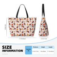 thumbnail image 4 of Fotbe Turkey And Thanksgiving2 Bolsa de Viaje para Playa - Resistente al Agua, Bolsa Tote de Gran Capacidad y Ligera con 7 Bolsillos para Mujeres y Hombres, 4 of 7