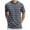 #4 Multicolor, variant on CYiJun George Mens Casual Cotton Tees Fashion Loose Fit Crewneck Stripe T-Shirt