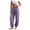 Purple, variant on Khunlpohl Cotton Linen Pants for Womens Elastic Waist Drawstring Joggers Pant with Pockets Lightweight Casual Loose Trousers