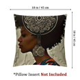 thumbnail image 2 of African Woman Throw Pillow Covers,Home Decor for Outdoor Sofa Bedroom Car Black, 2 of 7