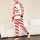 thumbnail image 2 of Conjunto de pijama navideño a rayas, pijama de manga larga a rayas rojas y blancas, conjunto de pijama navideño a rayas diseñado a medida, 2 of 4