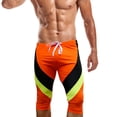thumbnail image 2 of Ketyyh-chn99 Swim Trunks Men Mens Bikini Swimwear Low Rise Swim Briefs Solid Bathing Suit Swimsuit with Drawstring Orange,L, 2 of 5