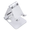 thumbnail image 1 of Phone Holder Ergonomic Design Environmentally Friendly Silica Gel Stable Support Desktop Phone StandSilver, 1 of 14