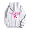 thumbnail image 5 of Breast Cancer Awareness Hoodies for Women 2025 Pink Ribbon Zip Up Graphic Hooded Sweatshirt with Pockets Jackets Coat, 5 of 7