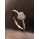 thumbnail image 2 of 1pc Cubic Zirconia Heart Decor Silver Ring For Women For Daily Decoration, 2 of 5