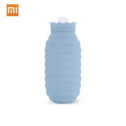 Hot Water Bag Microwave Heating Silicone Bottle Winter With Knitted Cover Hand Warmer Hot Water Bottle 313/620ml For Girls Women